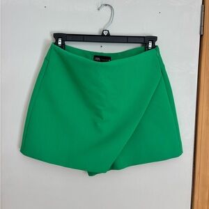 Zara Vibrant Green Skort